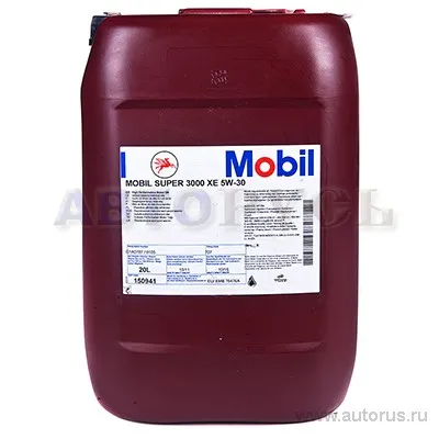 Масло моторное MOBIL Super 3000 XE 5W-30 синтетическое 20 л 150941