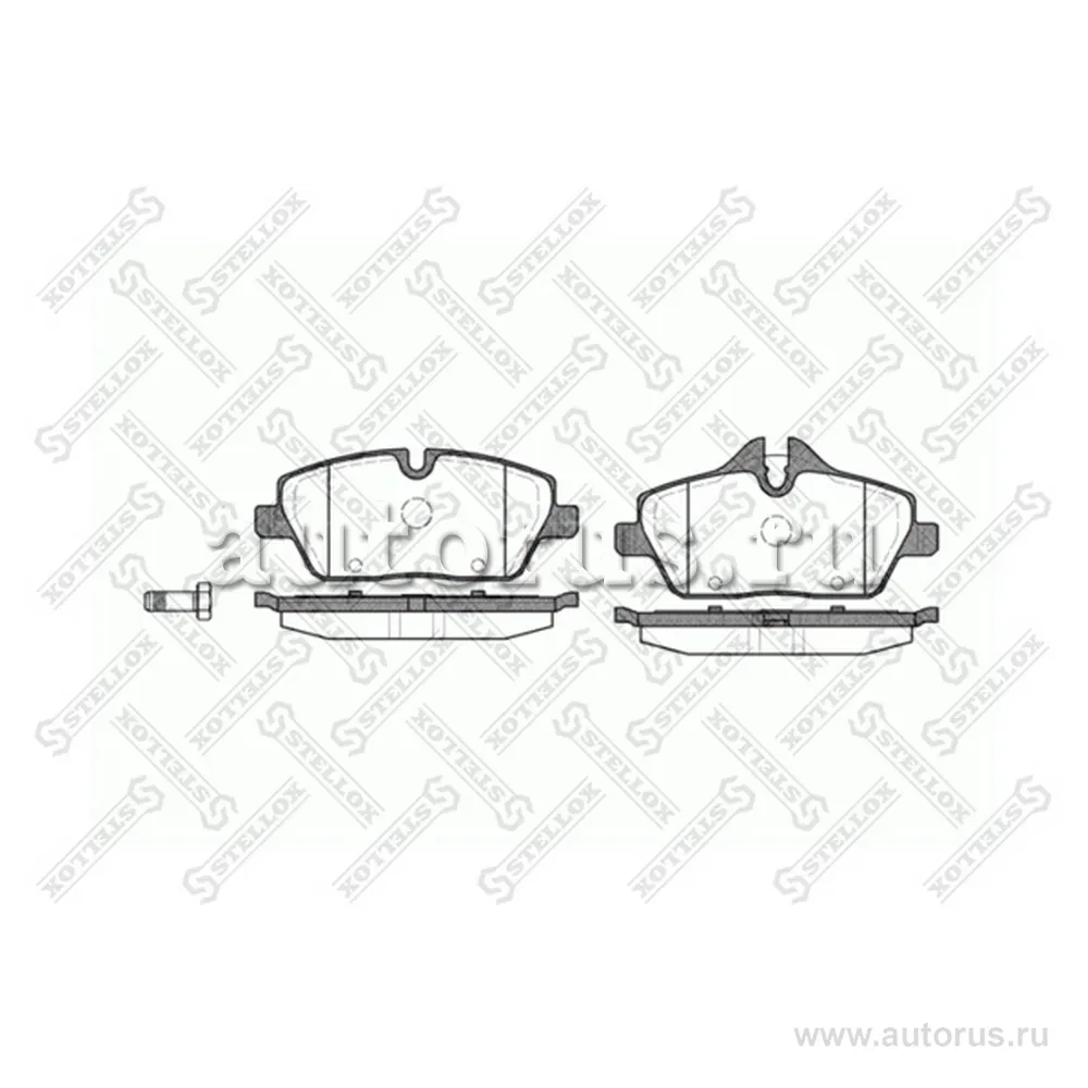 Колодки дисковые п. BMW E87 1.6i/1.8D 04> STELLOX 1142 000-SX