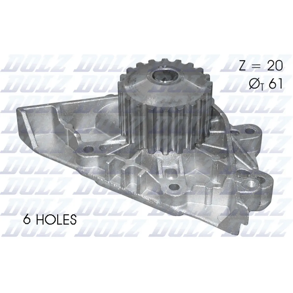 Помпа, водяной насос CITROEN C4/PEUGEOT 406/407 1.8/2.0L all 16V 04-10 DOLZ C-124