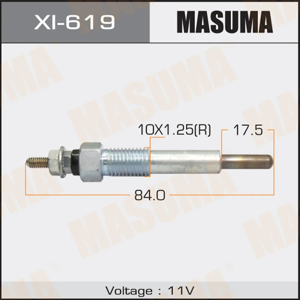 Свеча накаливания ISUZU BIGHORN MASUMA XI-619