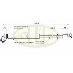 АМОРТИЗАТОР БАГАЖНИКА MER S KLASSE (W220), 10/98-08/05 10/98-08/05 295N L=397/158MM