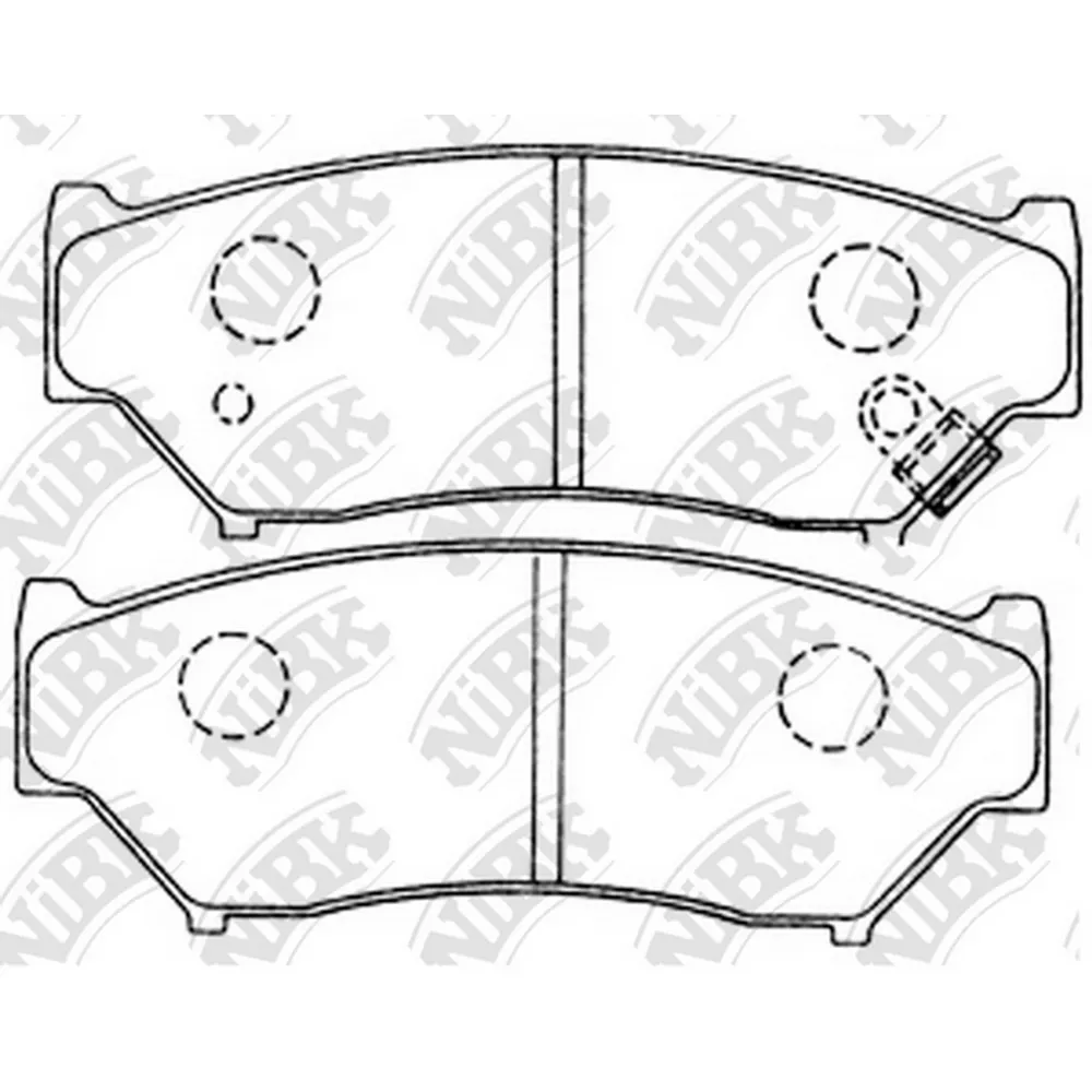 Колодки тормозные передние SUZUKI NIBK PN9301