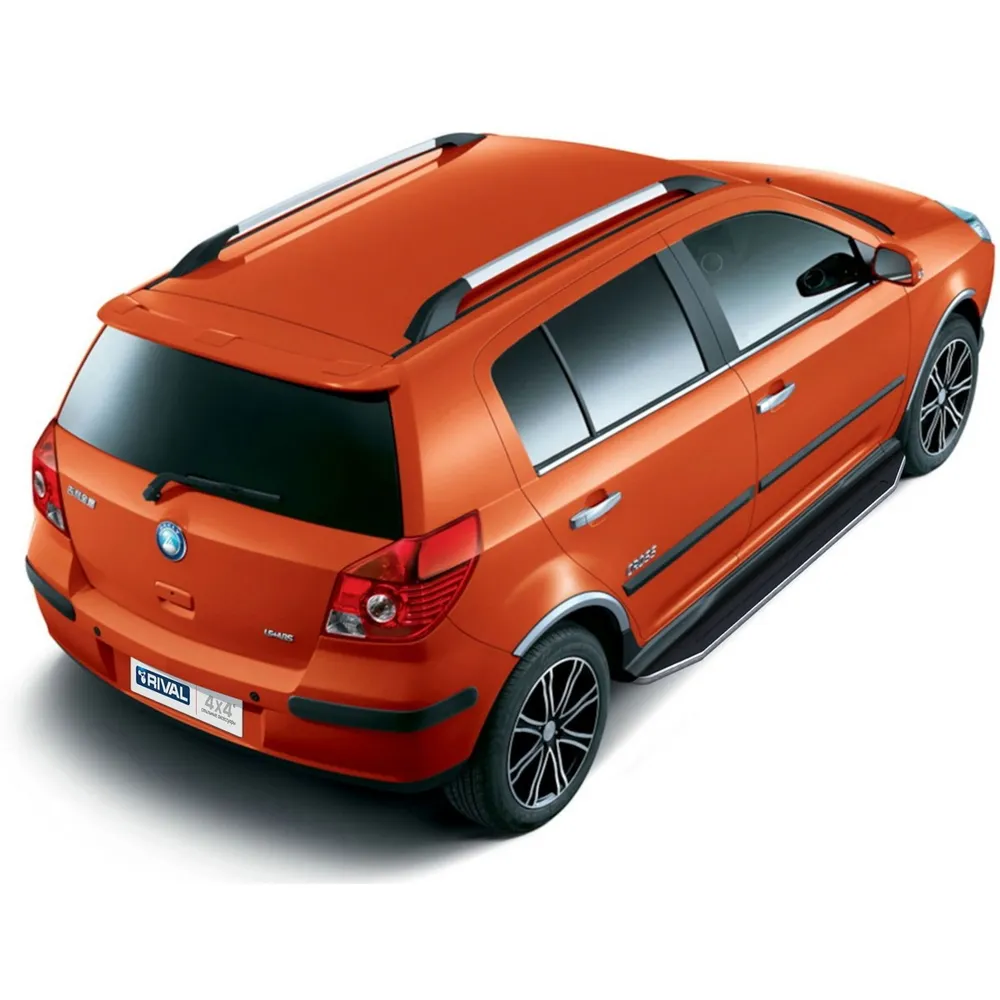 Порог-площадка Premium A173ALP + комплект крепежа, RIVAL, Geely MK Cross 2011-2016 Geely MK Cross A173ALP.1901.1