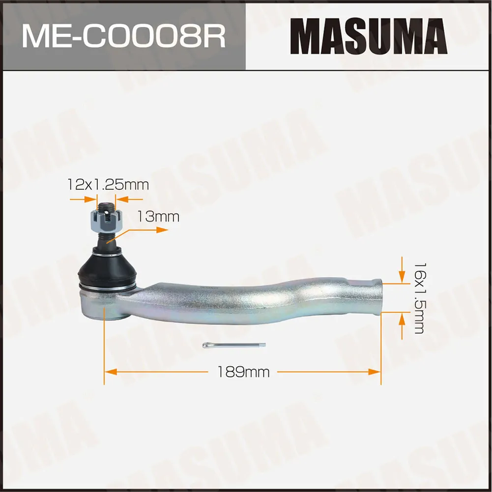 Наконечник рулевой тяги R MASUMA ME-C0008R
