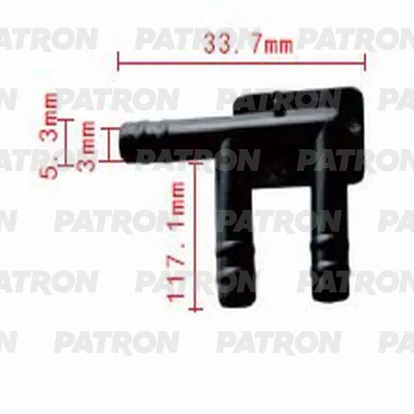 Тройник для GM применяемость: соединитель трубок PATRON P370809