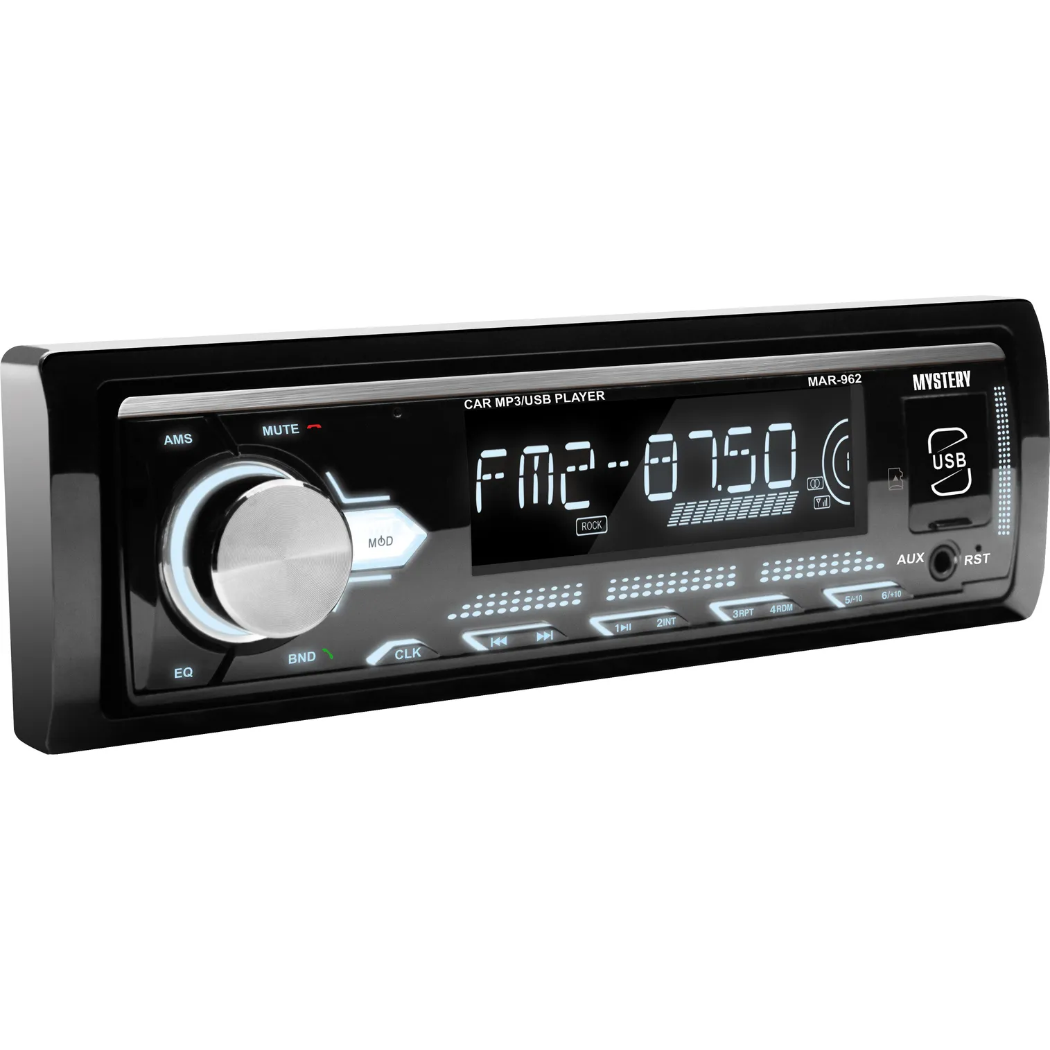 Автомагнитола MAR-962 24В 4х50 Вт, , USB на, AUX IN, белая подсветка MYSTERY MYSTERY MAR-962
