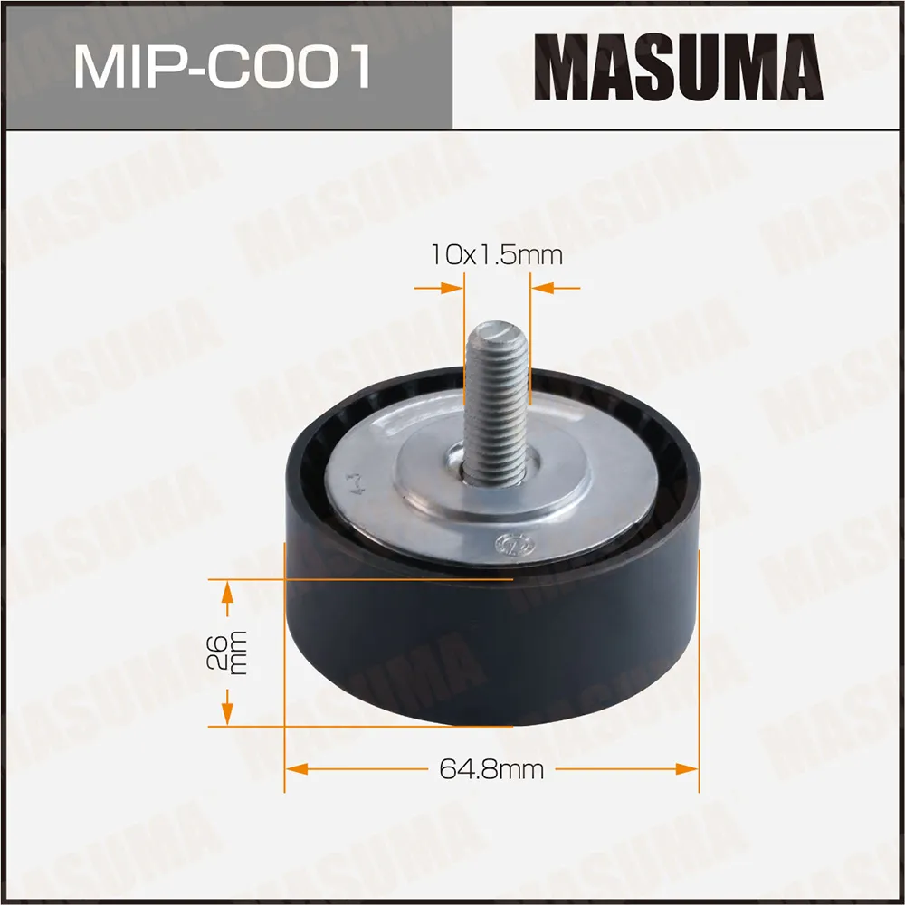 Ролик обводной ремня привода навесного оборудования MASUMA MIPC001