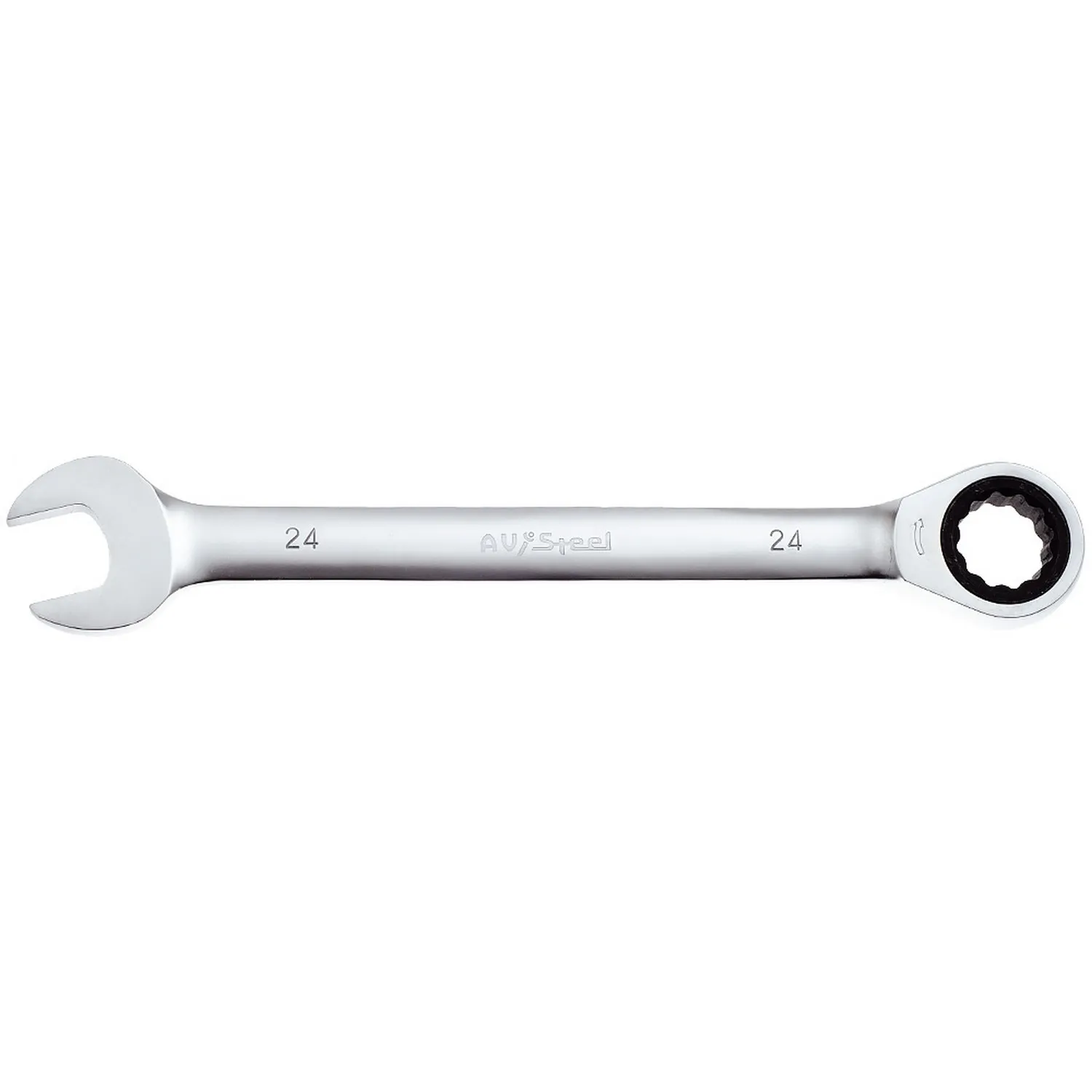 Ключ комбинированный, трещоточный, 24 мм AVSTEEL AV-315024
