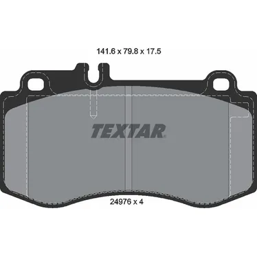 Колодки тормозные передние MERCEDES-BENZ TEXTAR 2497601