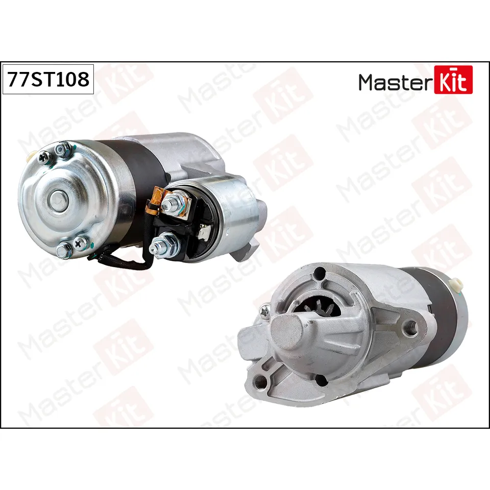 Стартер VOLGA, GAZEL, JEEP 2.4L MASTERKIT 77ST108