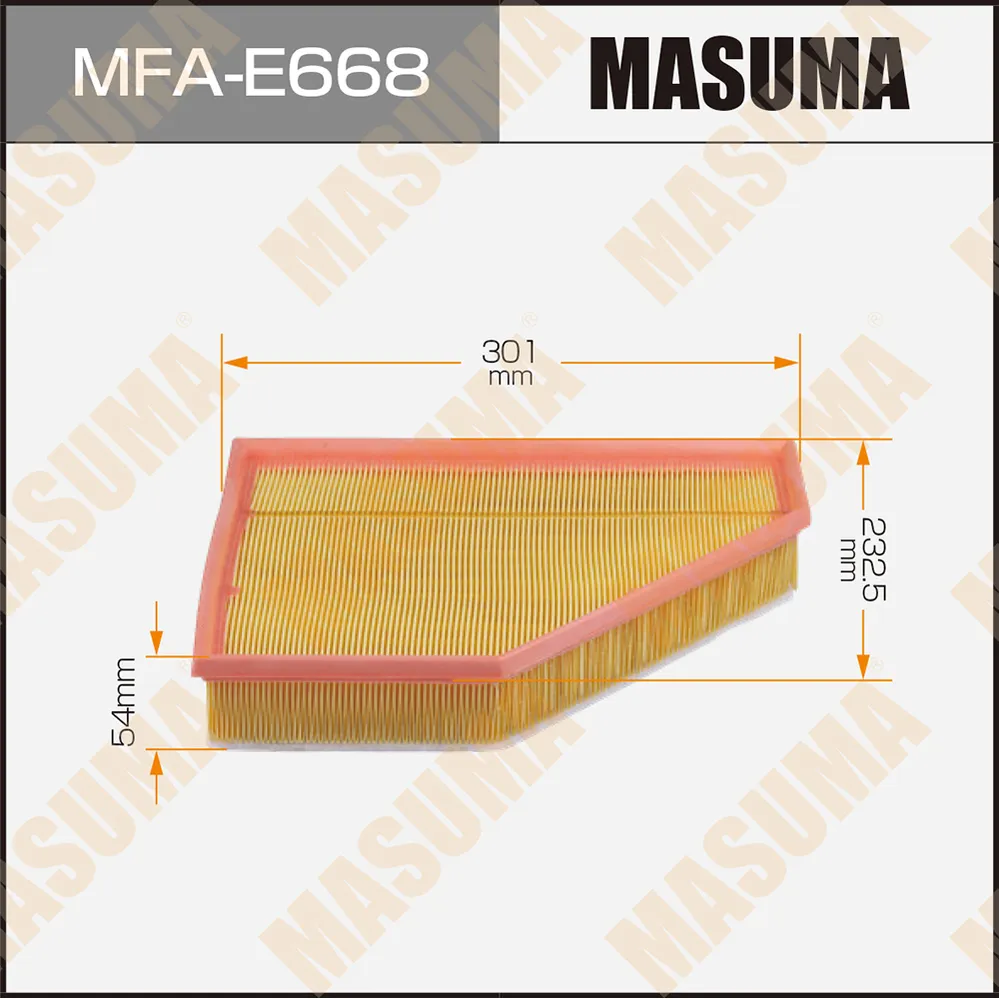 Фильтр воздушный BMW 1-SERIES (E81) MASUMA MFA-E668