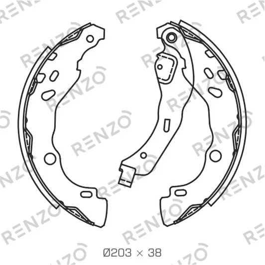 Колодки барабанные RENZO RZ060
