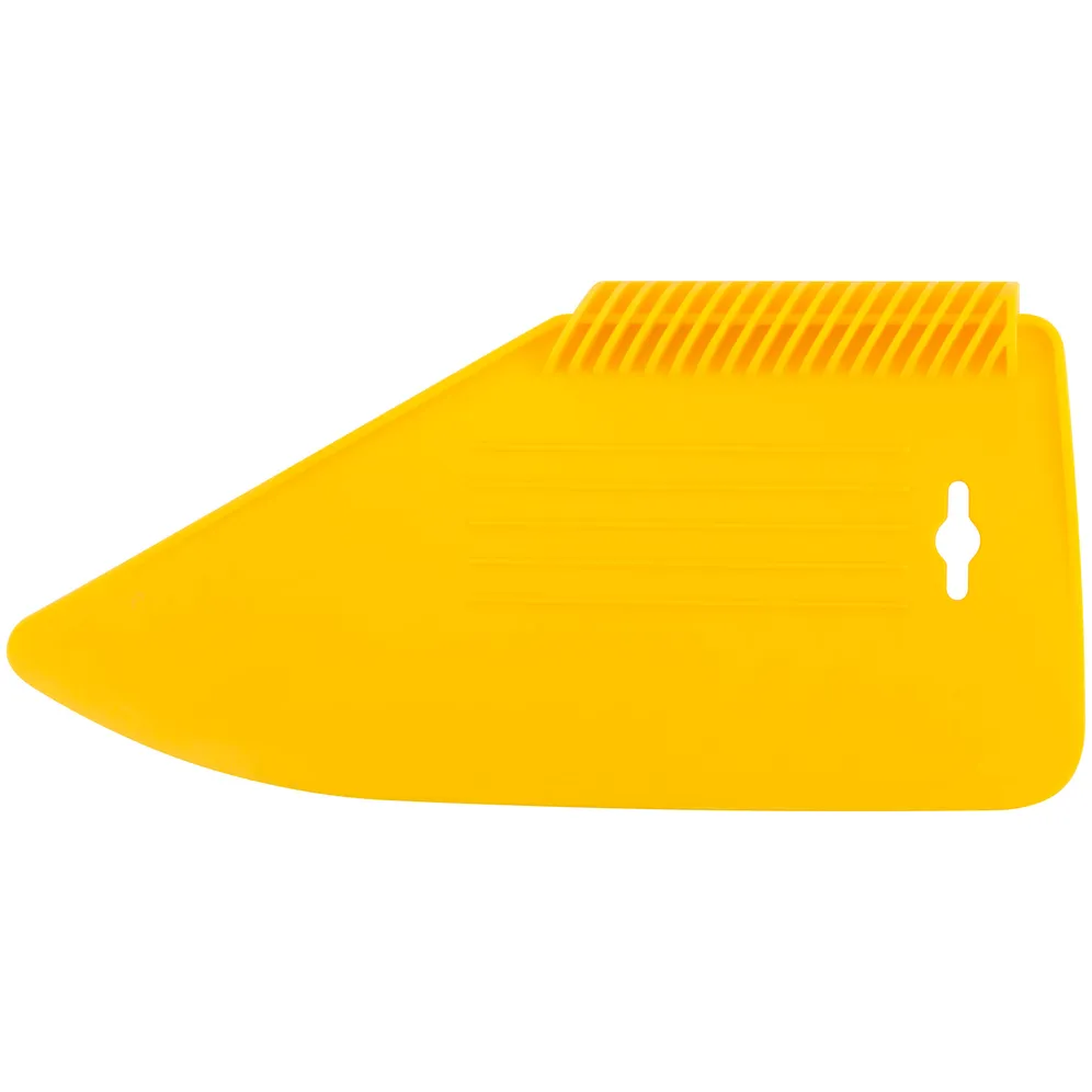 Шпатель прижимной, для разглаживания обоев, пластиковый, желтый 280 мм FIT 06900