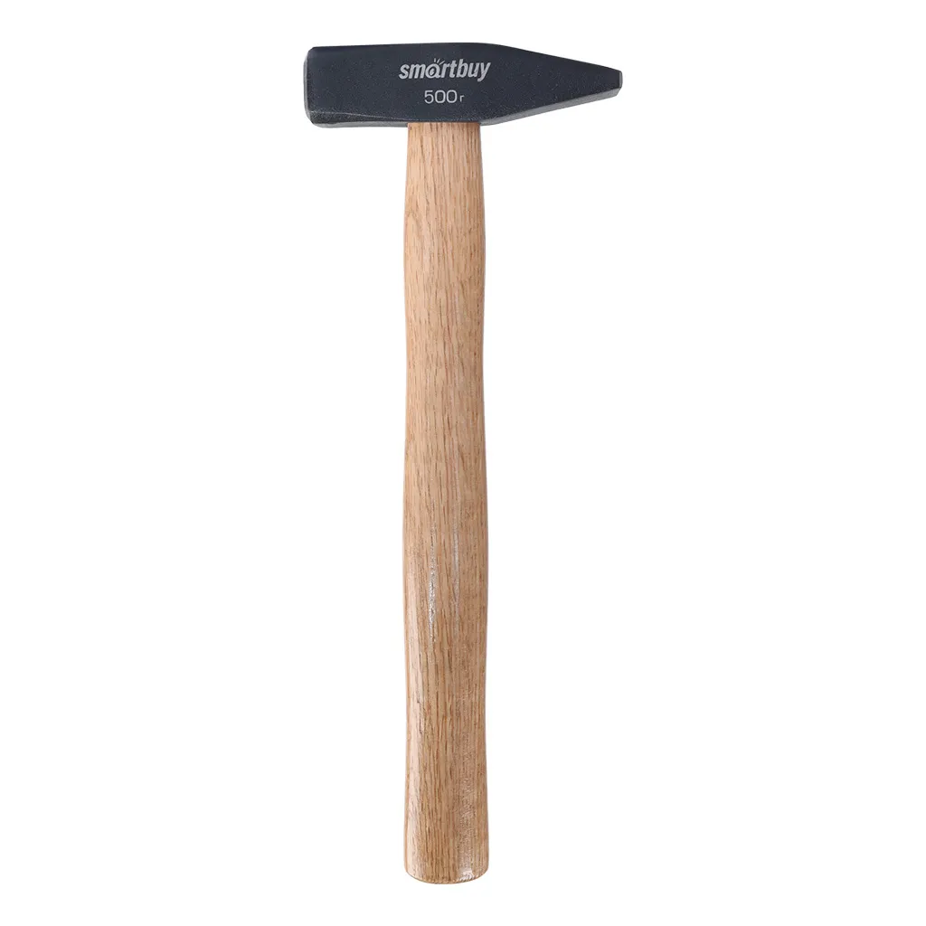 Молоток слесарный с деревянной клеенной рукояткой, 500 г, Smartbuy tools SMARTBUY SBT-GHW-500