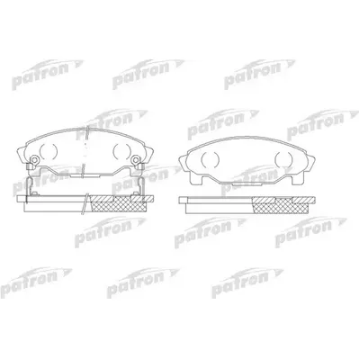 Колодки тормозные дисковые передн DAIHATSU: CHARADE IV 93-99, CHARADE IV седа PATRON PBP1009