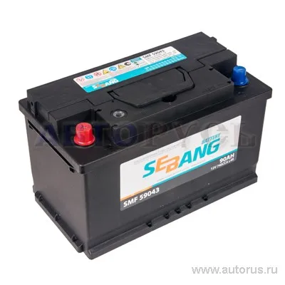 Аккумулятор SEBANG SMF 90 А/ч обратная R+ 315x175x190 EN700 А
