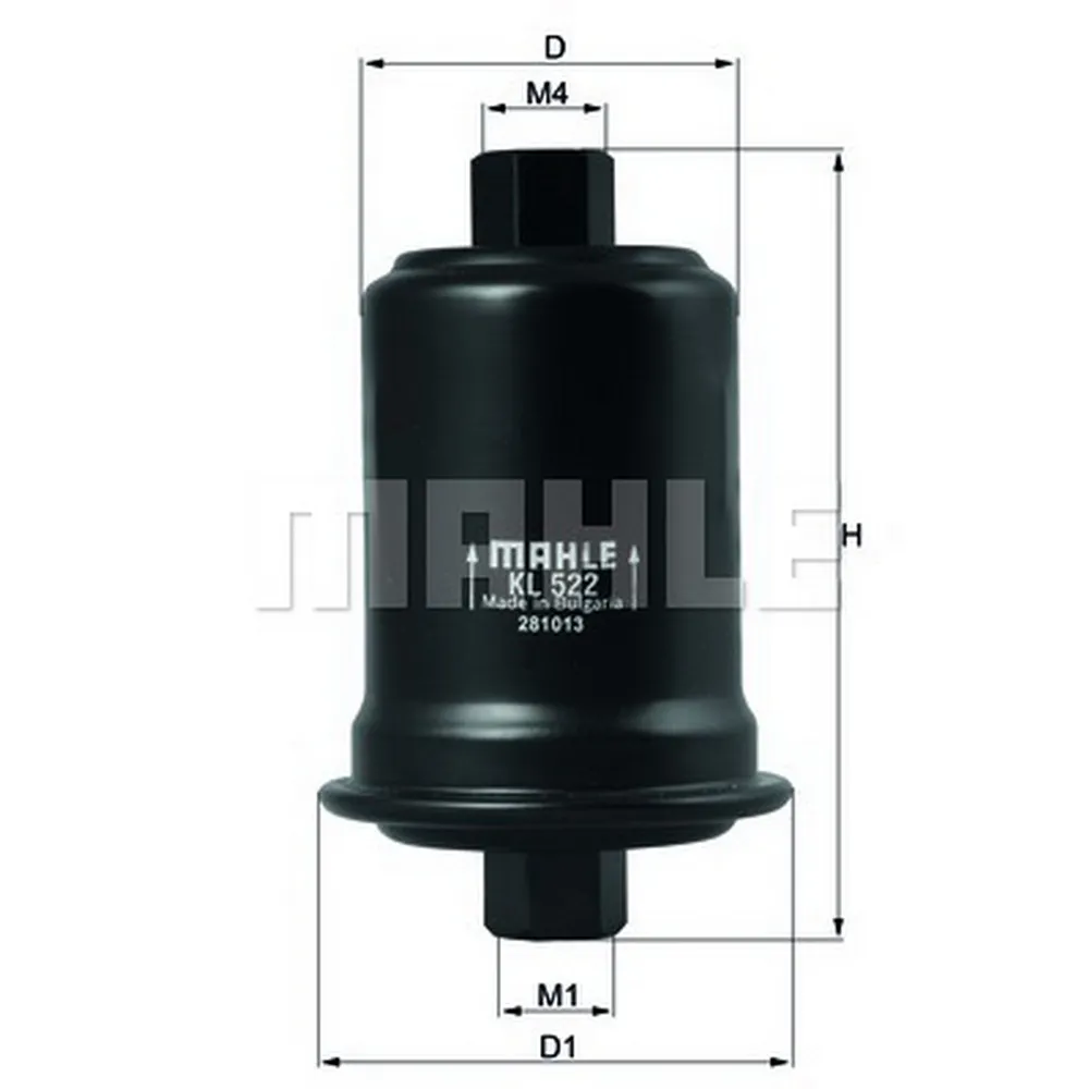 Фильтр топливный HYUNDAI Sonata (93-01)/TOYOTA KNECHT/MAHLE KL522