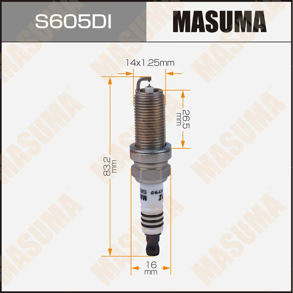 Свеча зажигания IRIDIUM (DILFR7K9G) IRIDIUM (DILFR7K9G) MASUMA S605DI