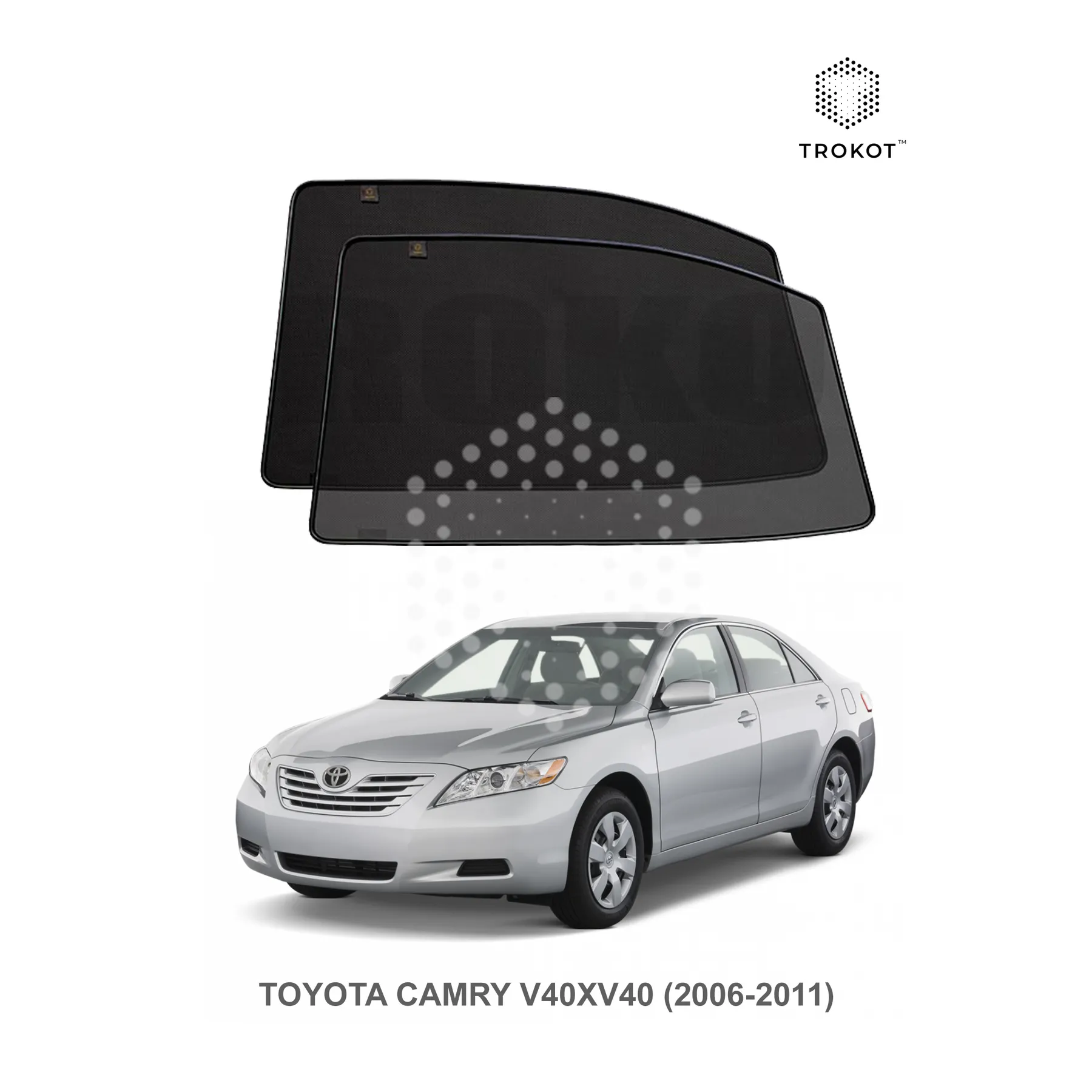 Комплект шторок на задние двери Toyota Camry (6) (XV40) (2006-2011)