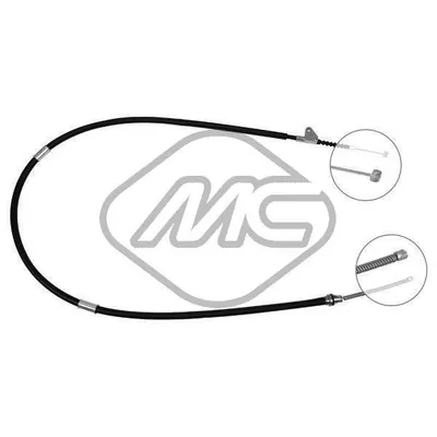 Трос ручника TOY AVENSIS ALL SEDAN/SW DX-RH Metalcaucho 83432