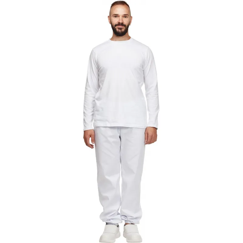 Футболка (160 г.) с длинным рукавом бел.(XXXL) 1187737