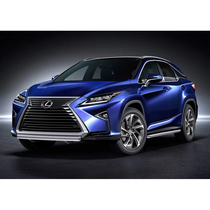 Защита переднего бампера 75x42 овал Rival для Lexus RX IV 2015-н.в., нерж. сталь, R.3211.002