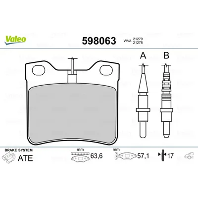Комплект тормозных колодок PEUGEOT 406 (952003) 2.0HDi,