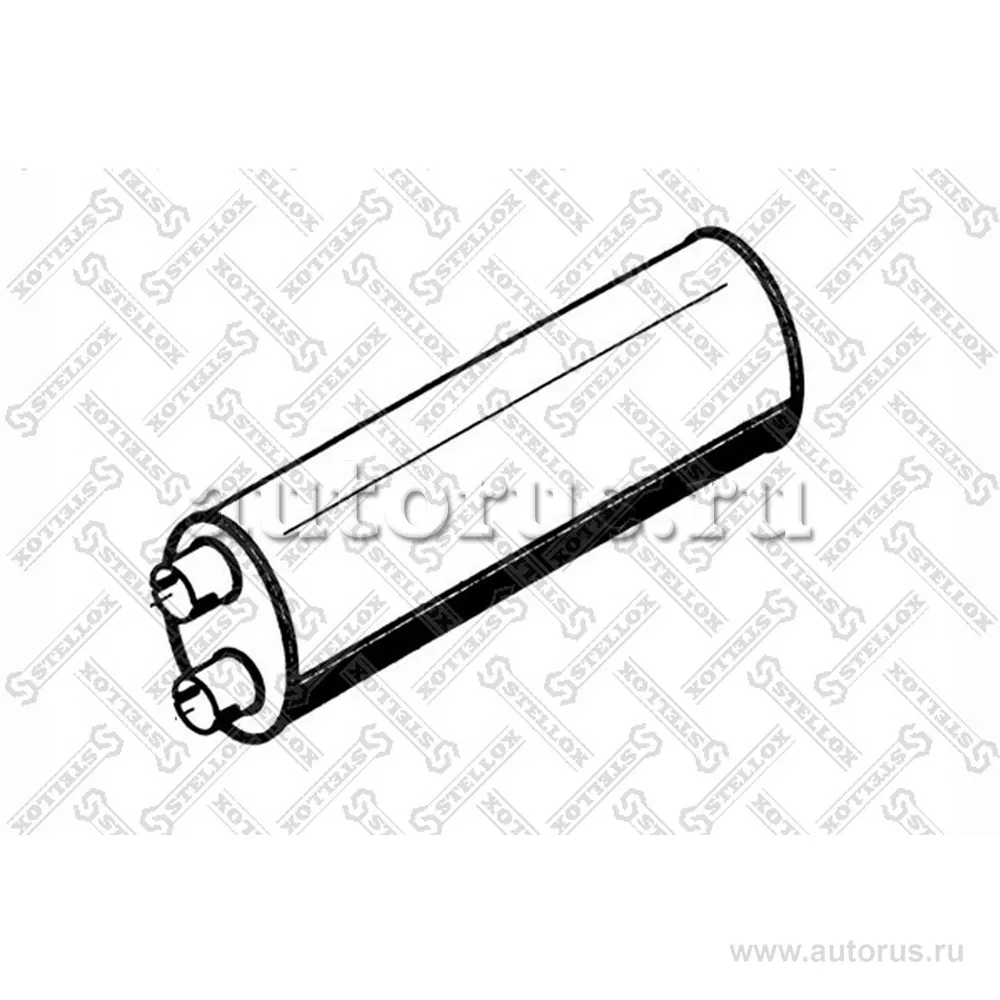 Резонатор(бочка) глушителя овальный MAN L2000 STELLOX 82-03006-SX