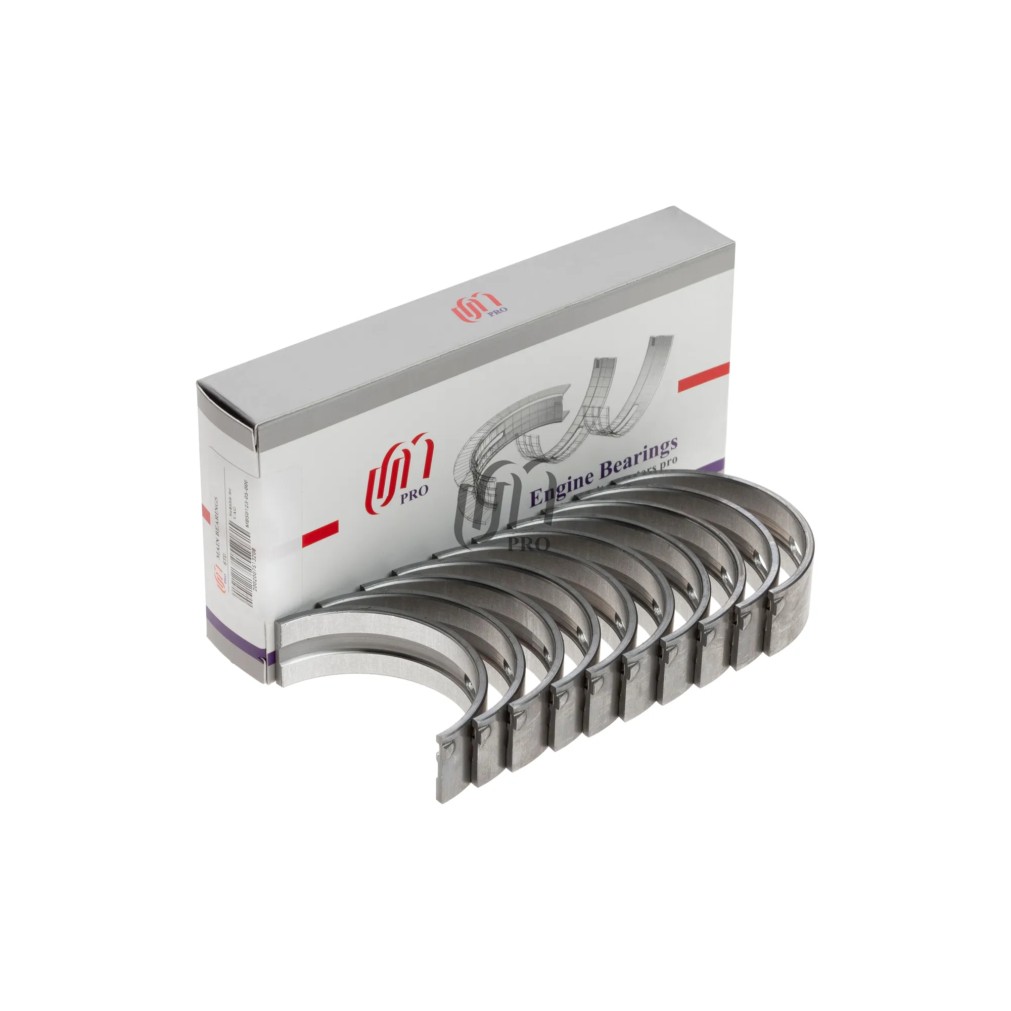 Вкладыши коренные AU VW 1.3-1.6 ABD, AEX UM UNITED MOTORS UMPRO MBS012305000