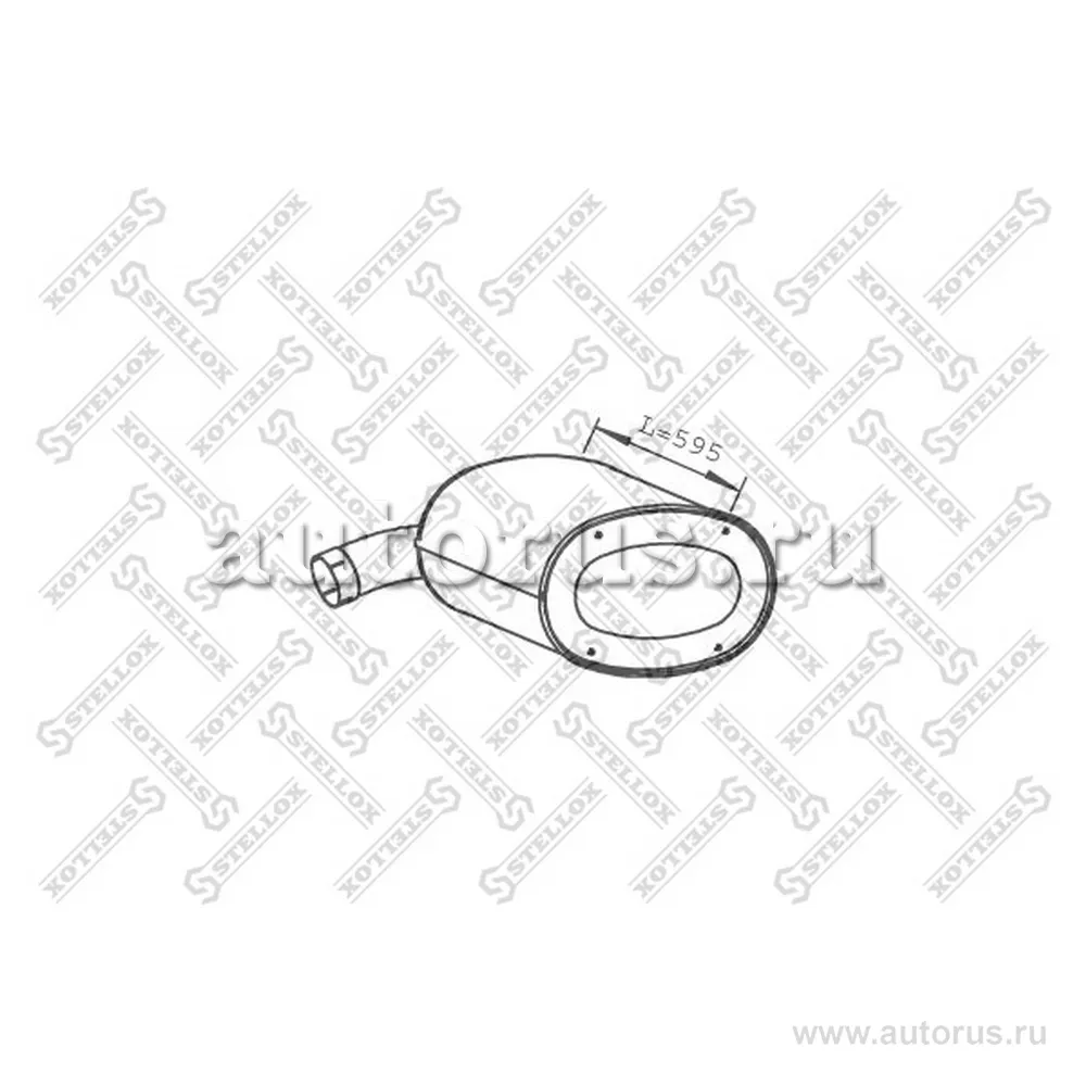 Глушитель средний/конечный IVECO EuroTech/EuroStar/Stralis STELLOX 82-03071-SX