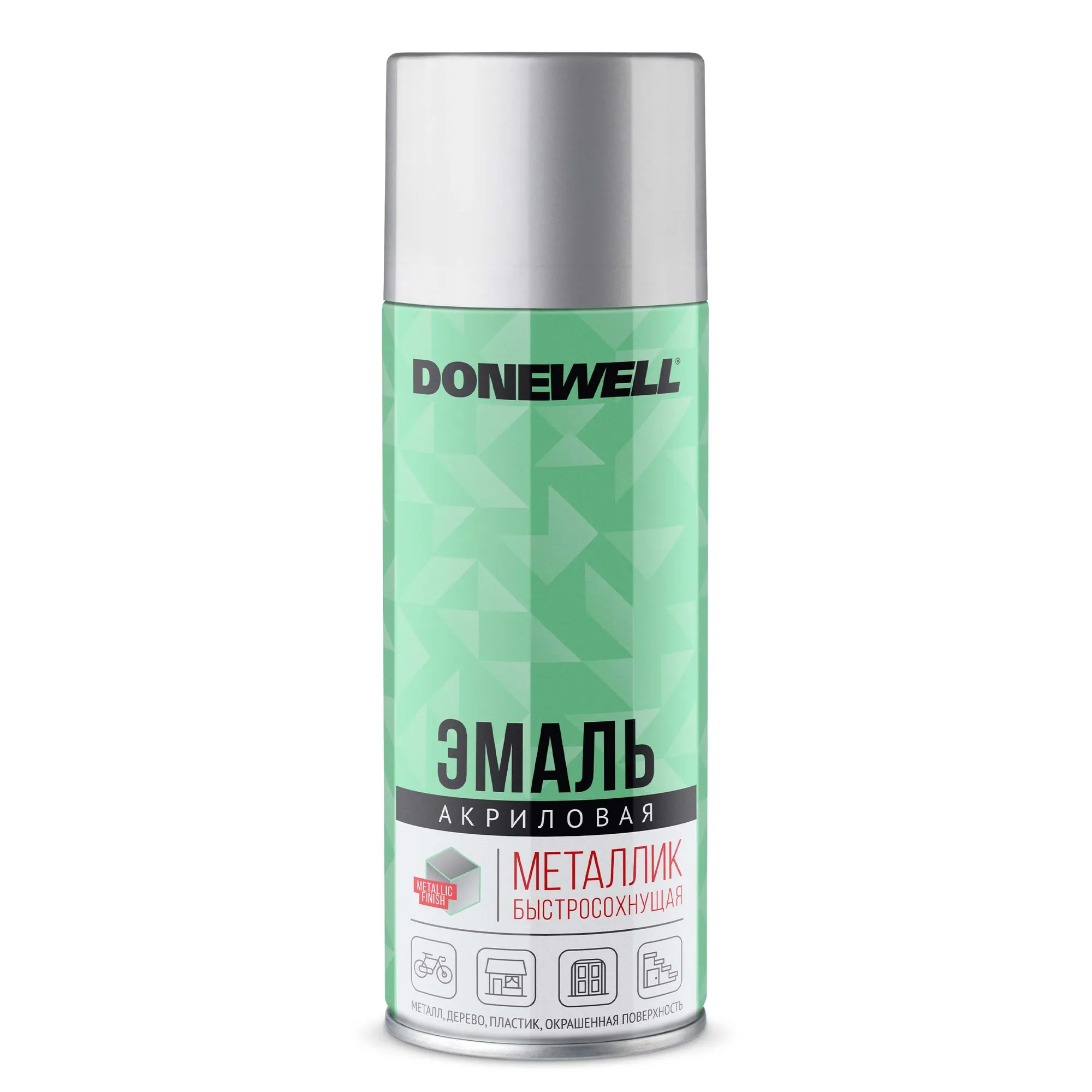 Эмаль DONEWELL металлик универсальная серебро DONEWELL KERRY DW1026