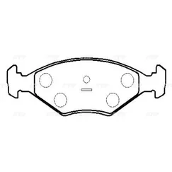 Тормозные колодки CTR CKVW-27