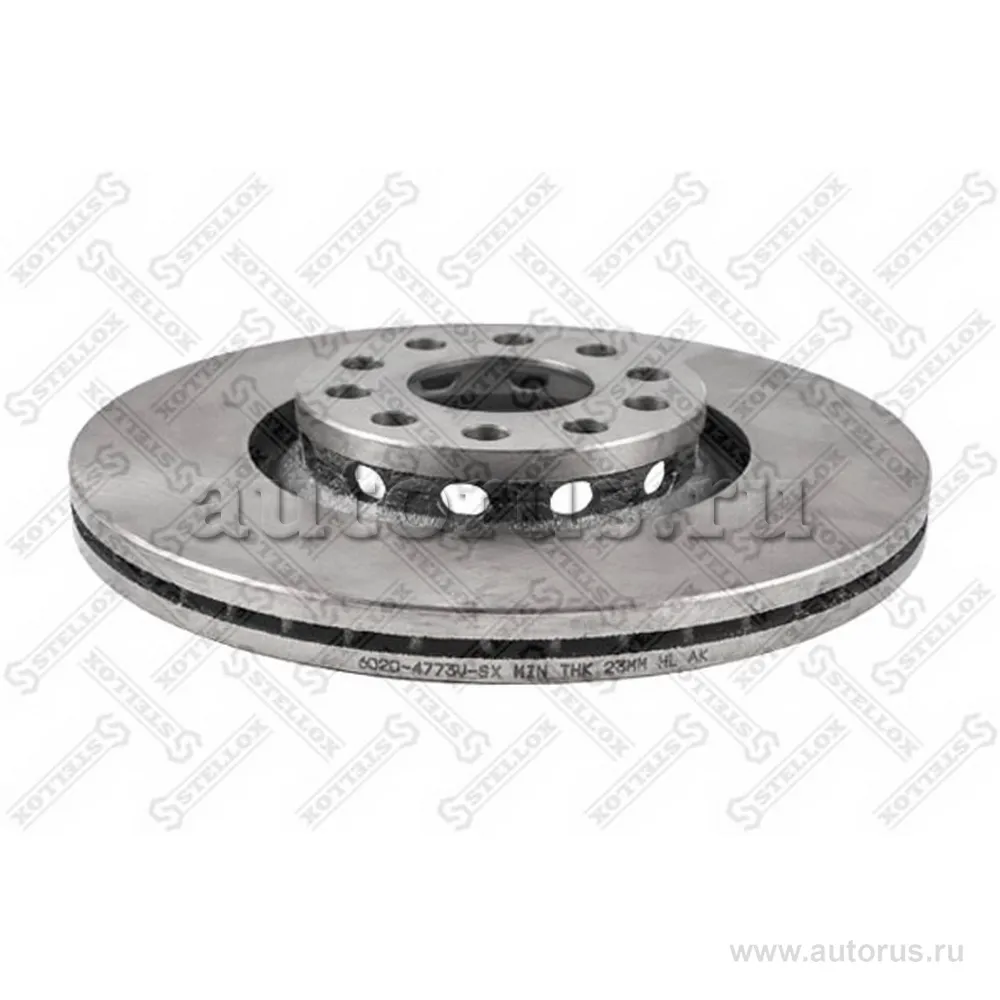 Диск тормозной передний AUDI A4, VW PASSAT 1.6-2.5TDI 00> STELLOX 60204773V_SX