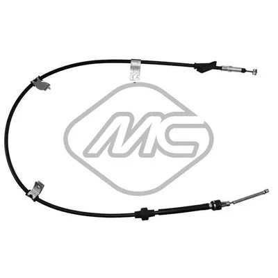 Трос ручника 400 SERIE BERLINA 5 DOORS (DRUM BRAKE) DX-RH Metalcaucho 82165