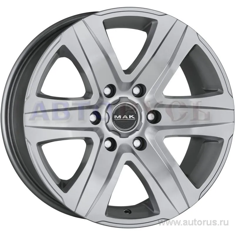 Диск литой R17 7.5J 6x139.7/67.1 ET46 MAK Stone 6 W Silver F75706SSI46VO4
