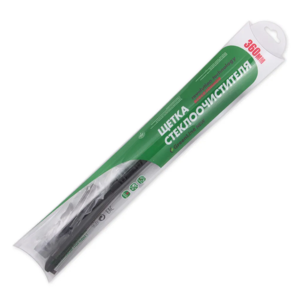 Щетка стеклоочистителя 360 мм бескаркасная 1 шт VK TECHNOLOGY Green Line NEW VT 05631