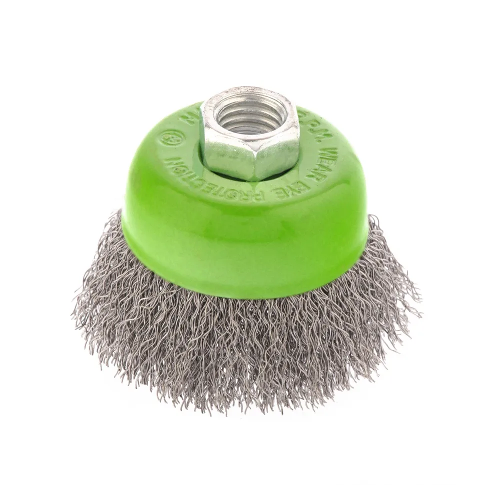 Щетка для УШМ, 65 мм, М14, чашка, витая проволока 0,3 мм СИБРТЕХ 746037