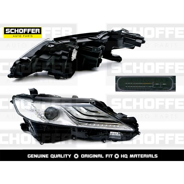 Фара правая 3 полосы Toyota Camry 18- SCHOFFER SHF12139