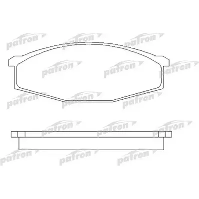 Колодки тормозные дисковые передн NISSAN: PATROL GR I 88-97, PATROL Hardtop 7 PATRON PBP643