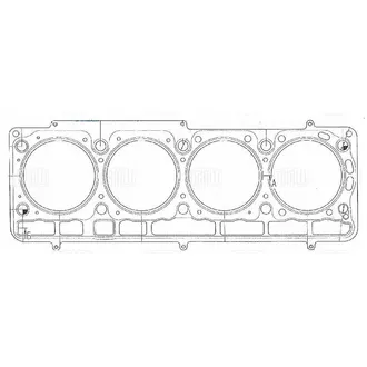 Прокладка ГБЦ для а/м ГАЗель Next (дв. EvoTech 2.7) метал. TRIALLI GZ 101 5004