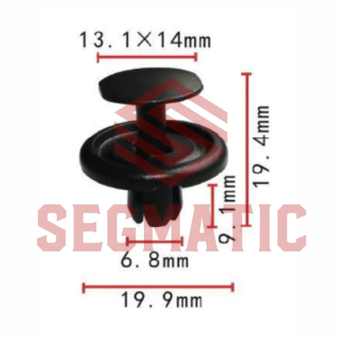 Клипса пластмассовая TOYOTA SEGMATIC SG70203345