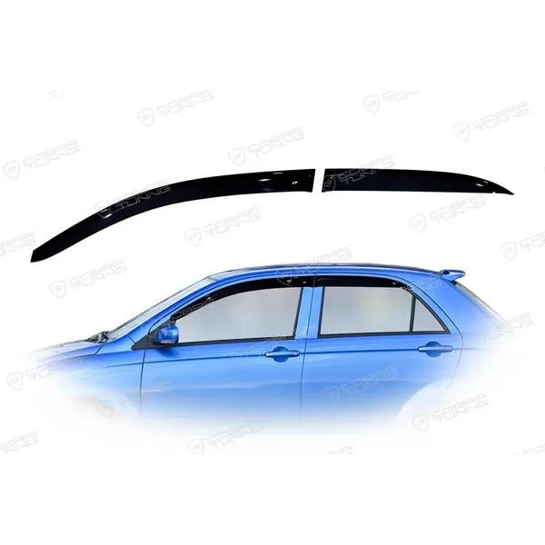 Дефлектора на окна Faw Vizi V2 2010EuroStandard деф.окон Cobra Tuning FE10610