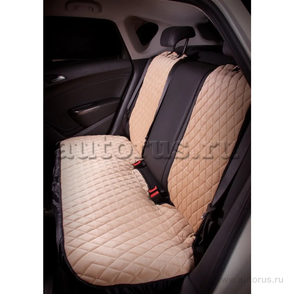 Накидка Алькантара, задняя (3 предмета), бежевая, универсальная AIRLINE ASC-B-03