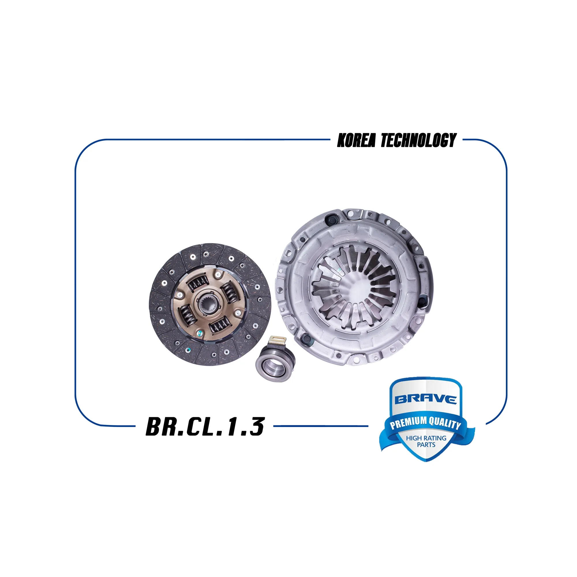 Сцепление в сборе корзина+диск+выжимной Daewoo Matiz0,8 BRAVE BR.CL.1.3