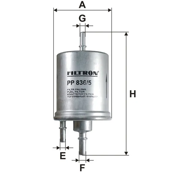 Фильтр топливный FILTRON PP836/5