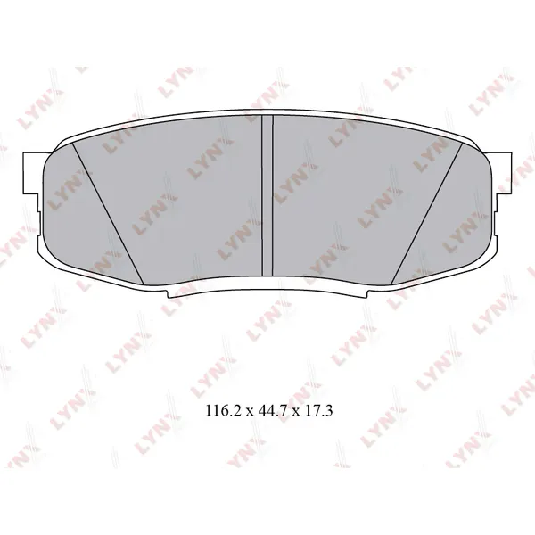 Колодки тормозные LYNXauto BD-7581