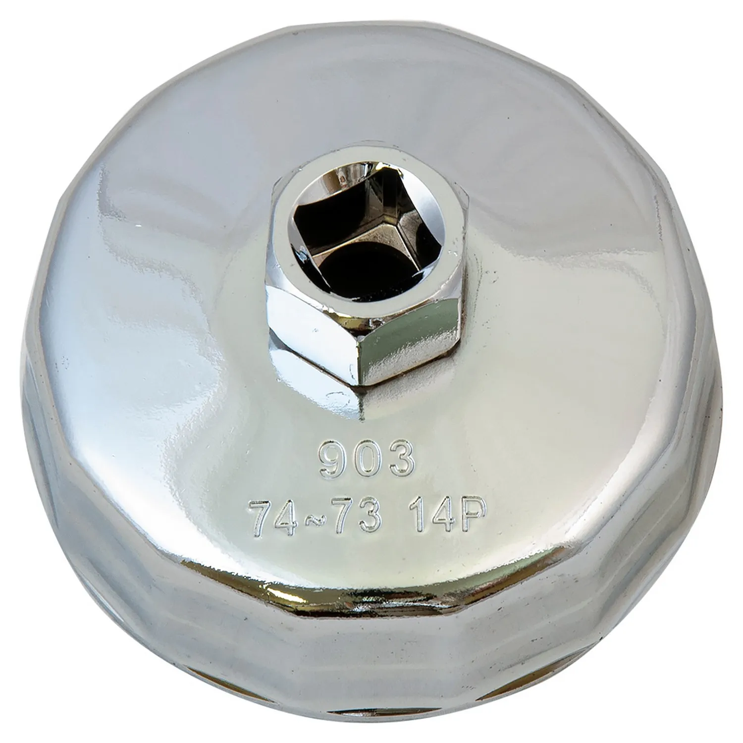 Съемник масляного фильтра чашка 14-гранная 74мм AVSTEEL AV-920100