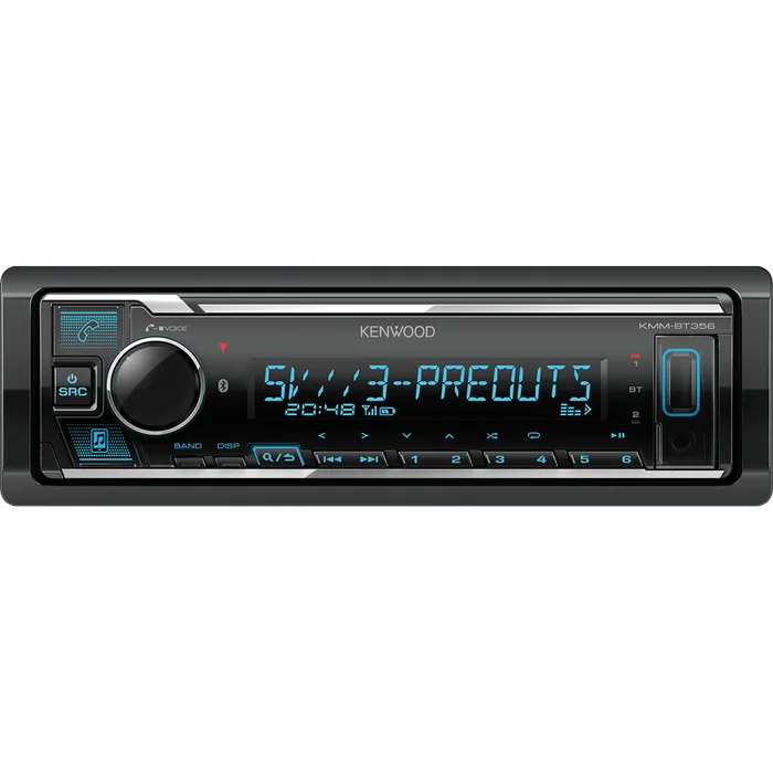 Автомагнитола Kenwood KMM-BT356 ,1DIN ,USB/MP3/iPod/Android/Bluetooth