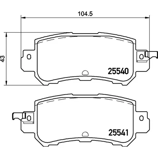 Колодки тормозные дисковые задн MAZDA CX-3 (DK), CX-5 (KE, GH) 11- NISSHINBO NP5052