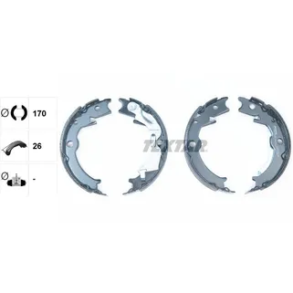 Колодки тормозные барабанные BUICK CHEVROLET DAEWOO TEXTAR 91071000